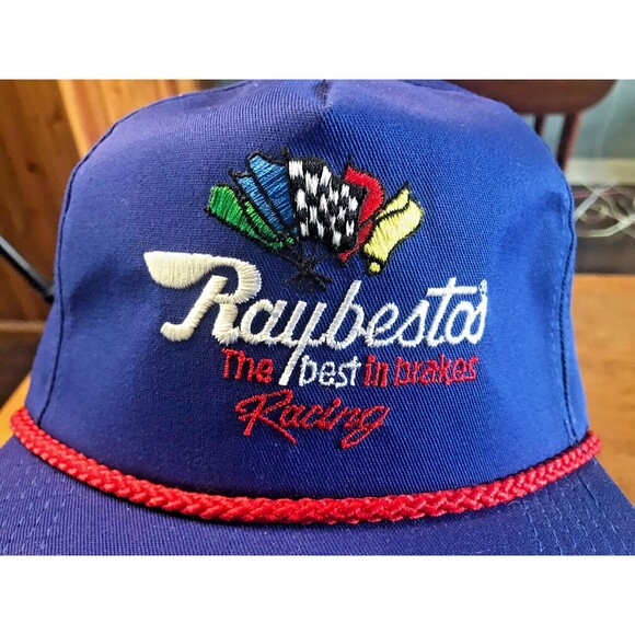 Raybestos Racing Snapback Hat Vintage NASCAR Racing Cap Made In USA Cord - Picture 2 of 9